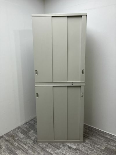 オカムラ レクトラインシリーズ 3扉スライド上下書庫