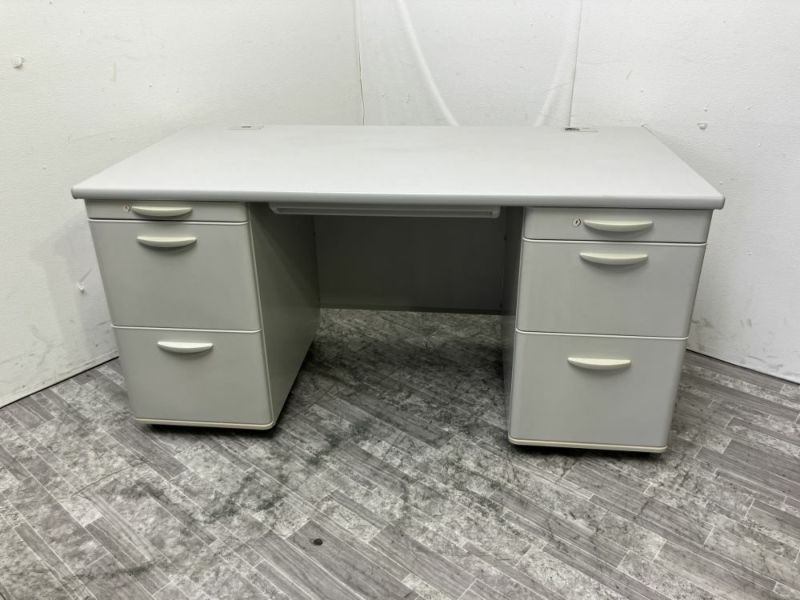 クロガネ1400両袖デスク 商品画像1
