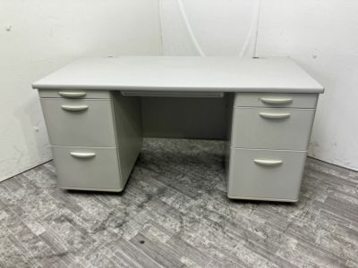 クロガネ1400両袖デスク 商品画像1