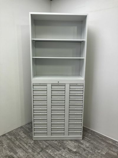 ウチダ（内田洋行）HS(ハイパーストレージ)シリーズ A4クリアケース・オープン上下書庫 商品画像1