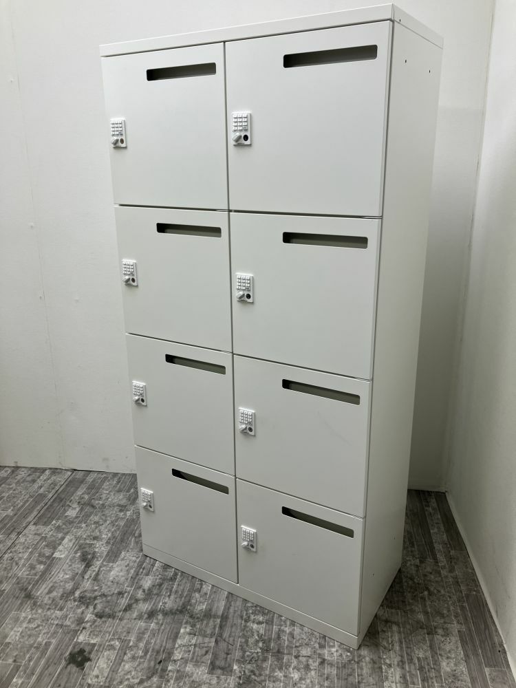オカムラレクトラインシリーズ プッシュ錠式8人用パーソナルロッカー 商品画像2