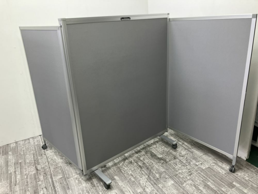 プラスTSスクリーンシリーズ ホワイトボード付スライド式3連結パーテーション 商品画像4
