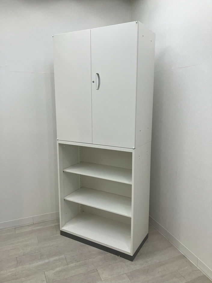 SEIKO FAMILY（生興） QUWALL（クウォール）シリーズ 両開きオープン上下書庫 商品画像1