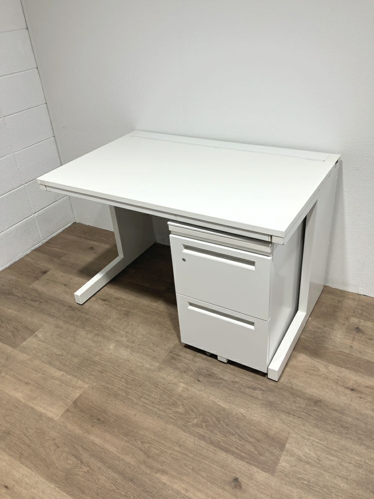 ウチダ（内田洋行）SCAENA(スカエナ)シリーズ　Kタイプ 1100平デスク+ワゴンセット 商品画像1