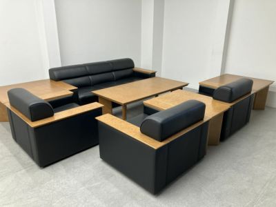 オカムラ プレビアシリーズ 応接ソファ7点セット