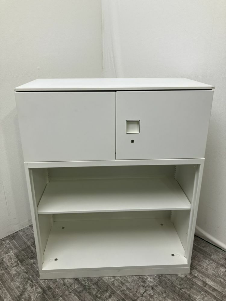 オカムラレクトラインシリーズ 天板付オープン・両開き上下書庫 商品画像1