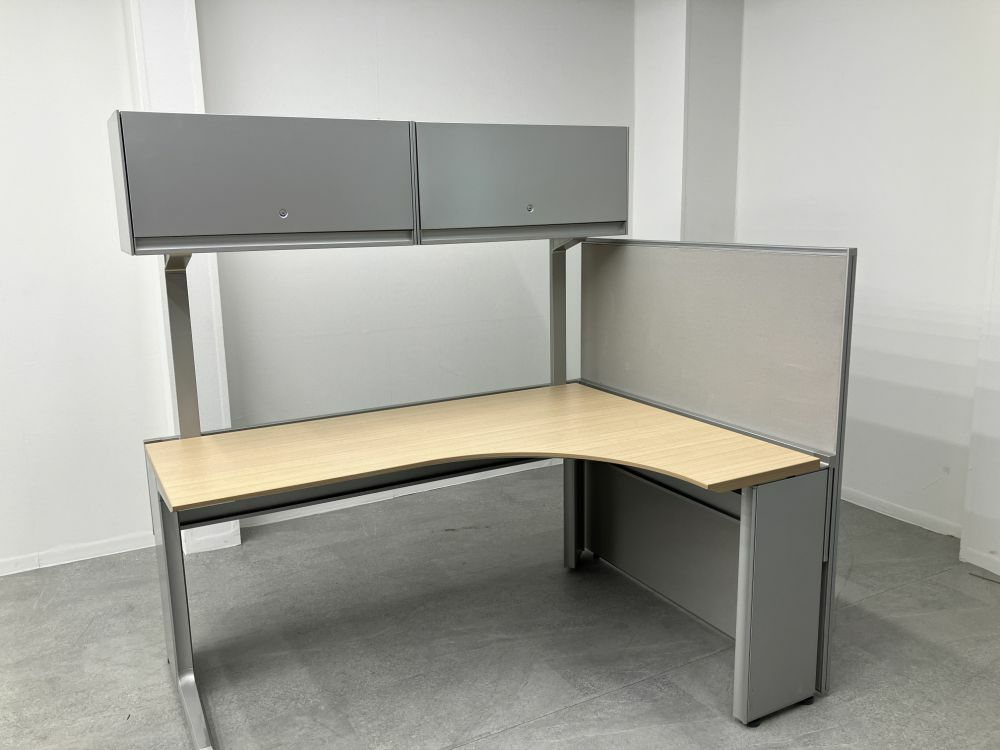 イトーキデスクパネル付き1540L型デスク 商品画像1