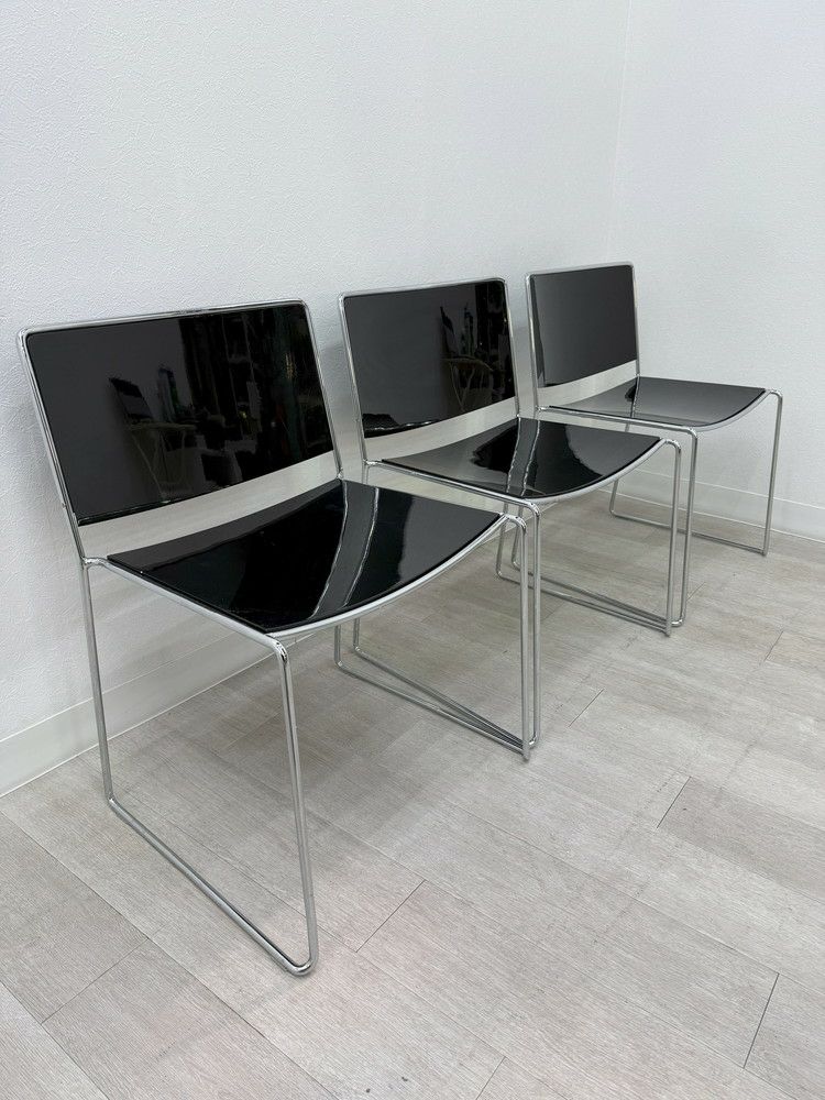 spindle(スピンドル)シリーズ ミーティングチェア3脚セット 商品画像1