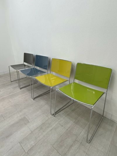 spindle(スピンドル)シリーズ ミーティングチェア4脚セット 商品画像1