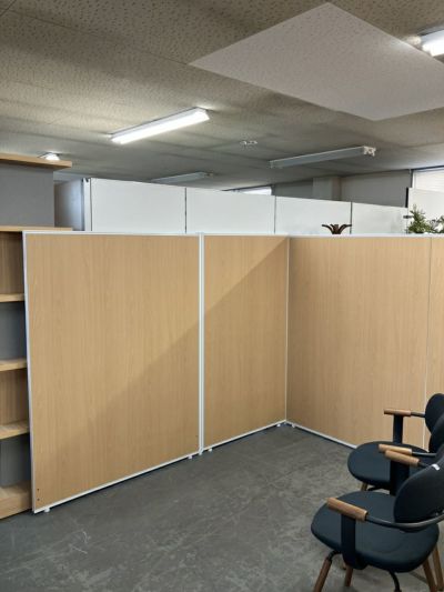 3連L型パーテーション 商品画像1