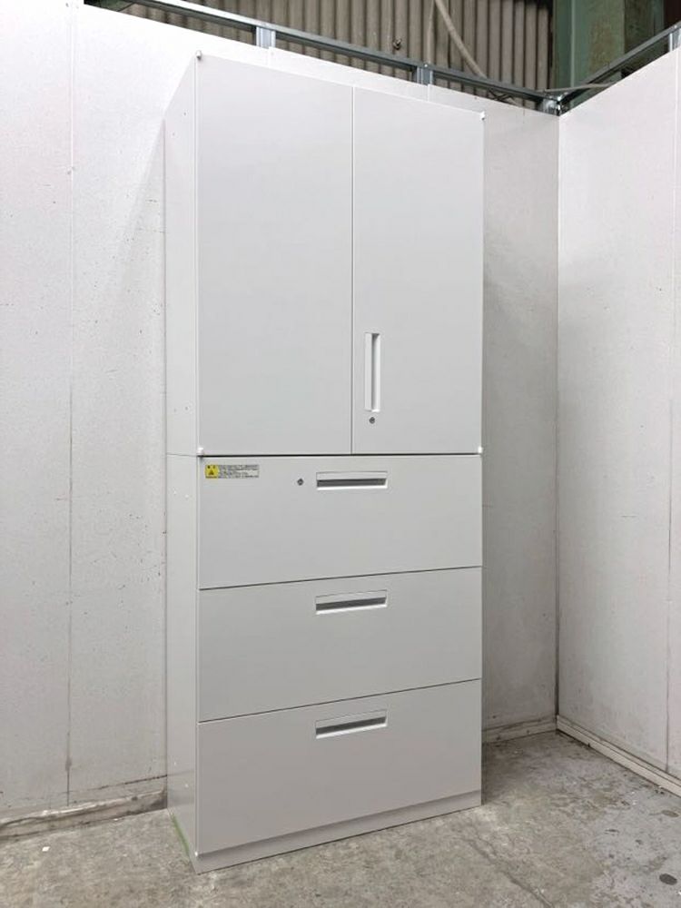ウチダ（内田洋行）HS(ハイパーストレージ)シリーズ 両開きラテラル上下書庫 商品画像1