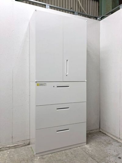 ウチダ（内田洋行）HS(ハイパーストレージ)シリーズ 両開きラテラル上下書庫 商品画像1