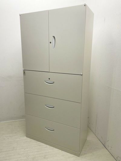 SEIKO FAMILY（生興） QUWALL RW（クウォールアールダブリュー）シリーズ 両開きラテラル上下書庫 商品画像1