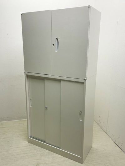 SEIKO FAMILY（生興） QUWALL RW（クウォールアールダブリュー）シリーズ 両開きスライド上下書庫 商品画像1