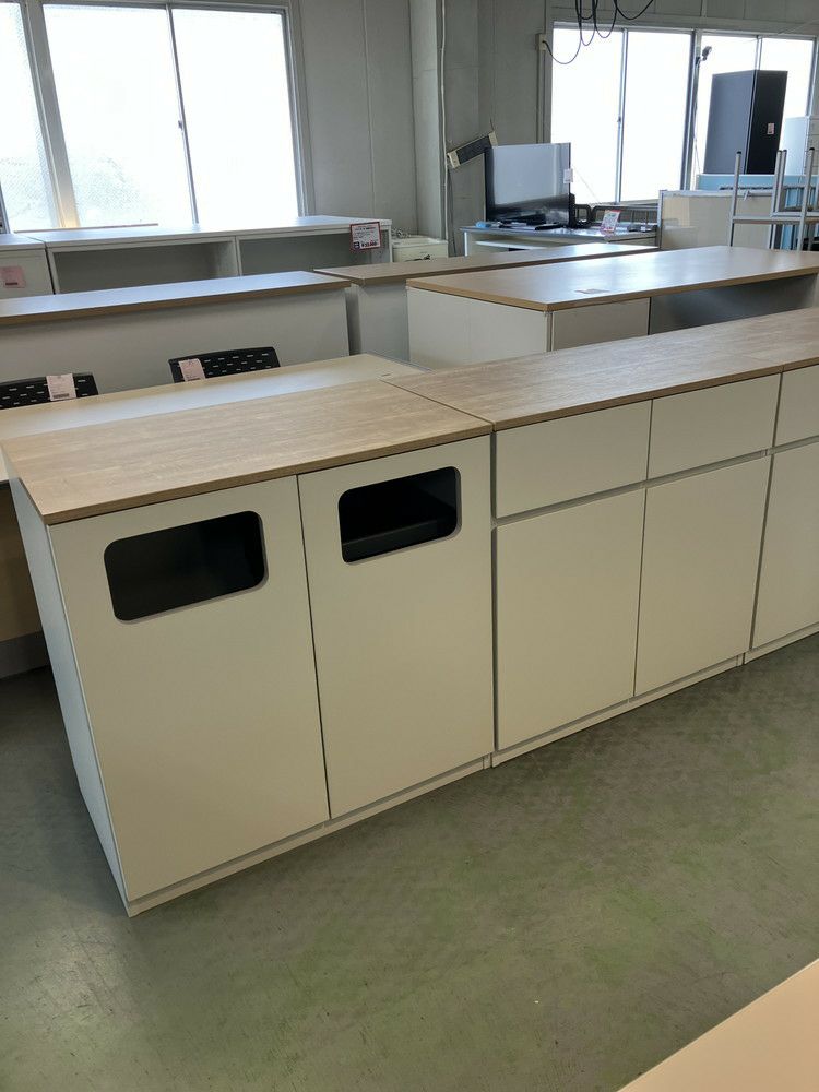 イトーキknot Work(ノットワーク)シリーズ キッチンキャビネット2台セット 商品画像1