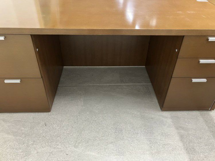 コクヨN650シリーズ 役員室用1800両袖デスク+サイドテーブルセット 商品画像5