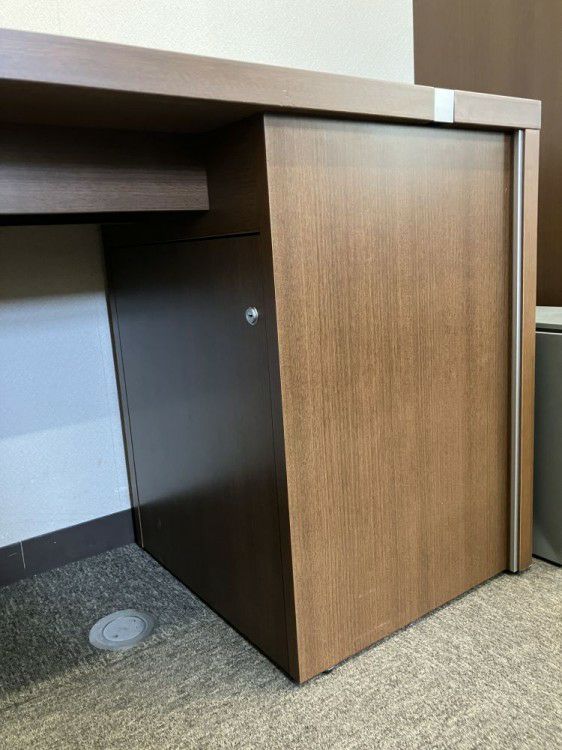 コクヨN650シリーズ 役員室用1800両袖デスク+サイドテーブルセット 商品画像11