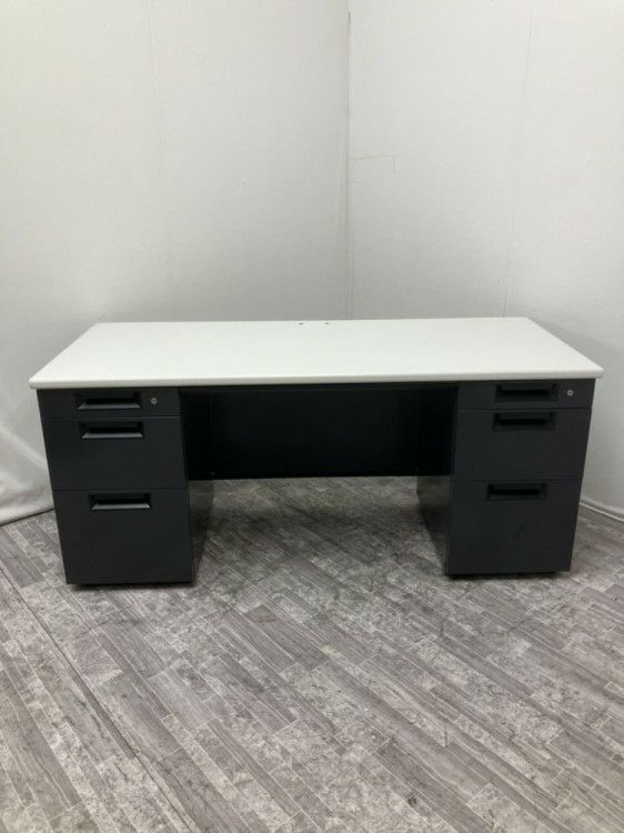 プラスフラットラインシリーズ 1600両袖デスク 商品画像2