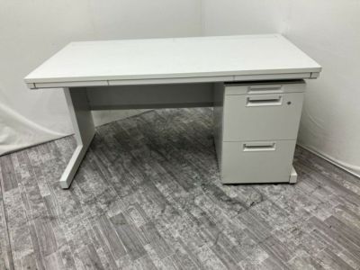 ウチダ（内田洋行）1400平デスク+ワゴンセット 商品画像1