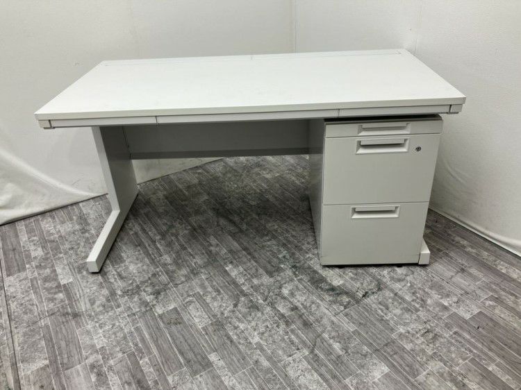 ウチダ（内田洋行）1400平デスク+ワゴンセット 商品画像1