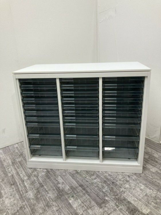 オカムラレクトラインシリーズ 天板付クリアケース書庫 商品画像1