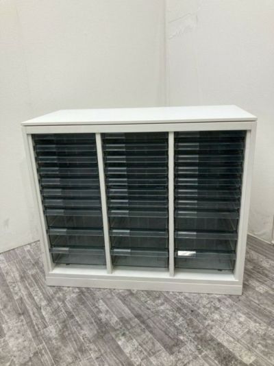 オカムラレクトラインシリーズ 天板付クリアケース書庫 商品画像1