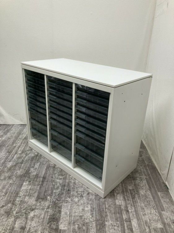 オカムラレクトラインシリーズ 天板付クリアケース書庫 商品画像2