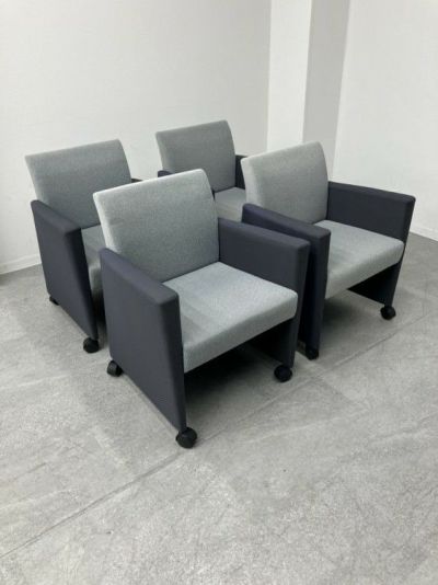 ウチダ（内田洋行）応接会議チェア4脚セット 商品画像1