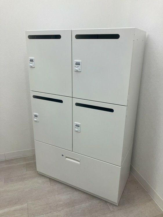 ダイシン商事Various Syst(バリアス)シストシリーズ ４人用パーソナルロッカーラテラル上下書庫 商品画像1