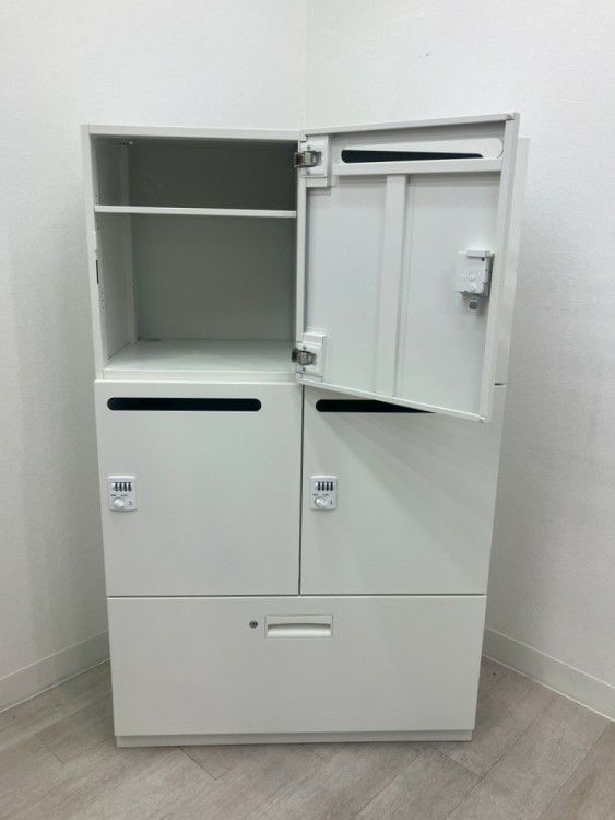 ダイシン商事Various Syst(バリアス)シストシリーズ ４人用パーソナルロッカーラテラル上下書庫 商品画像8