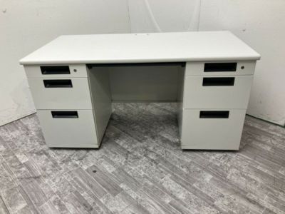 プラス フラットラインシリーズ 1400両袖デスク