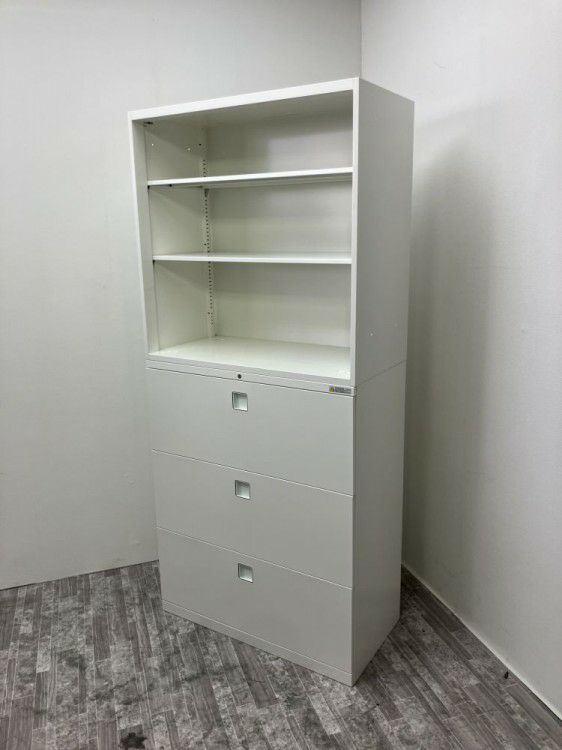 オカムラレクトラインシリーズ 3段ラテラル・オープン上下書庫 商品画像2