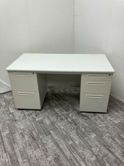 井上金庫1400両袖デスク 商品画像1