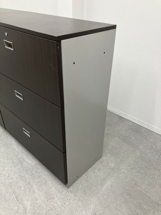 イトーキシンラインRシリーズ 3連式天板付3段ラテラル書庫 商品画像4