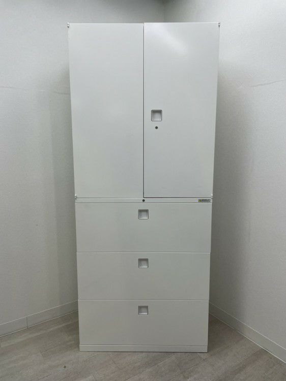 オカムラレクトラインシリーズ 両開きラテラル上下書庫 商品画像1