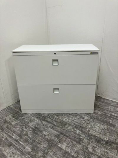 オカムラレクトラインシリーズ 天板付2段ラテラル書庫 商品画像1