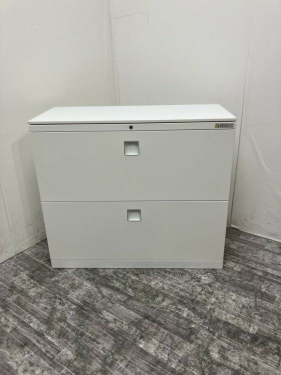 オカムラレクトラインシリーズ 天板付2段ラテラル書庫 商品画像1