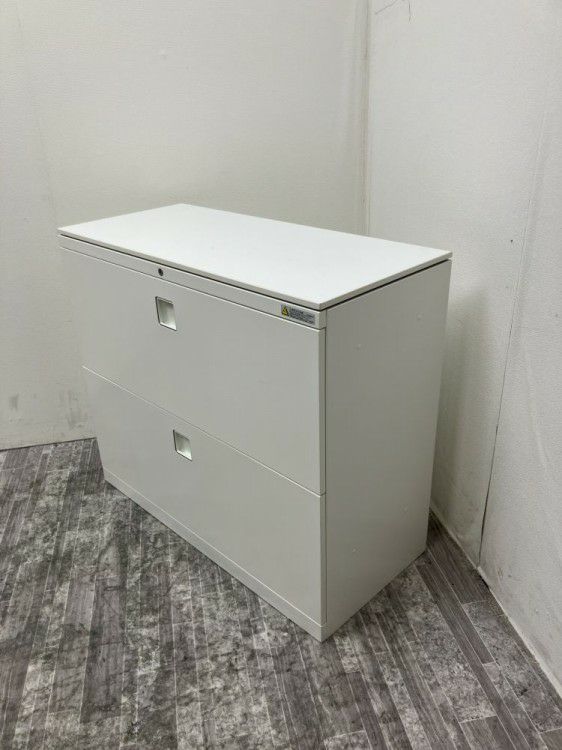 オカムラレクトラインシリーズ 天板付2段ラテラル書庫 商品画像2