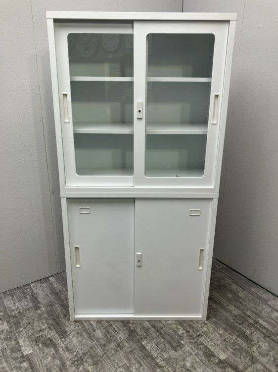 TOYO引違い・ガラス引違い上下書庫 商品画像1