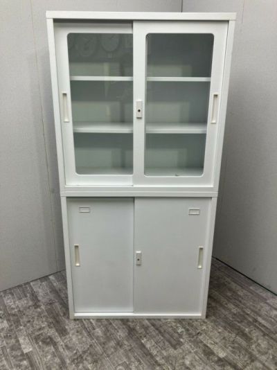 TOYO引違い・ガラス引違い上下書庫 商品画像1
