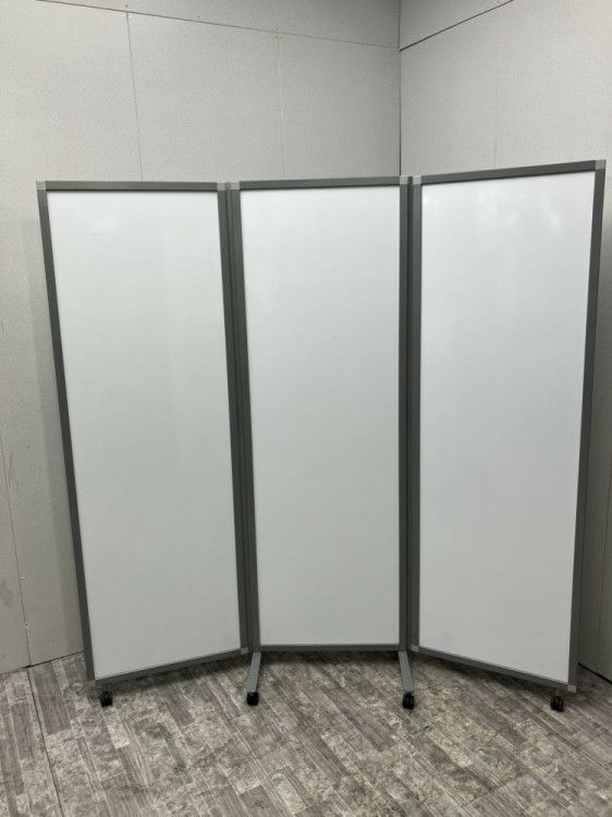 3連結ホワイトボードパーテーション 商品画像1