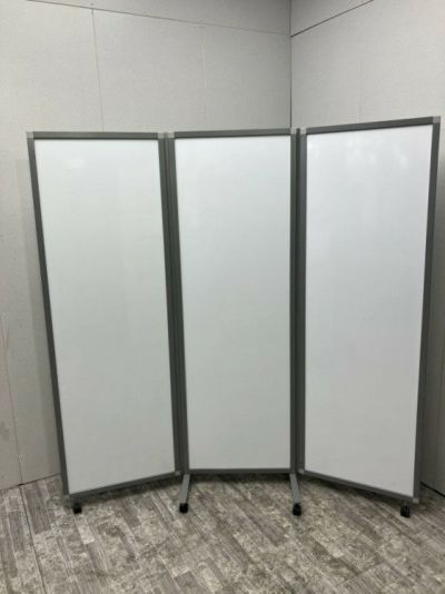 3連結ホワイトボードパーテーション 商品画像1