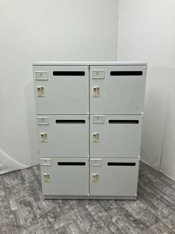 ウチダ（内田洋行）天板付ダイヤル式6人用パーソナルロッカー 商品画像1