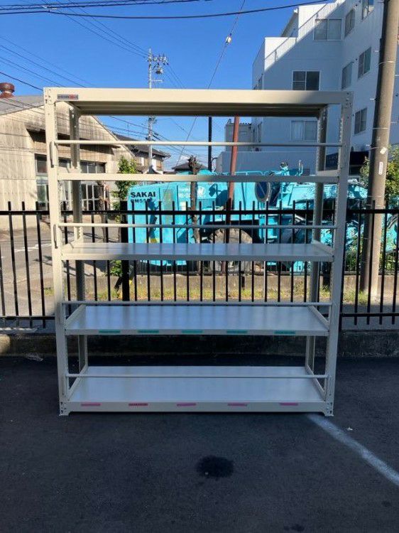 転落防止バー付き中量棚 商品画像1