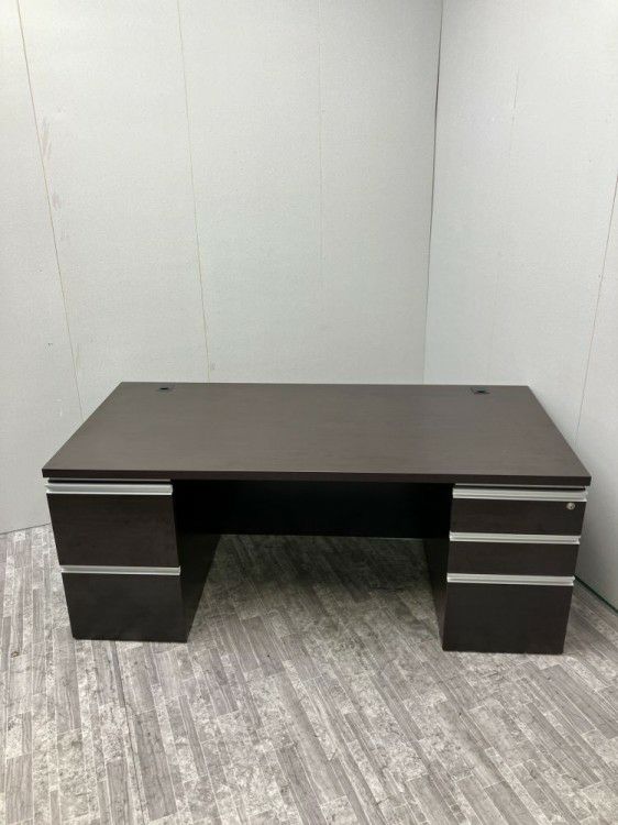 井上金庫役員室用1800両袖デスク 商品画像1
