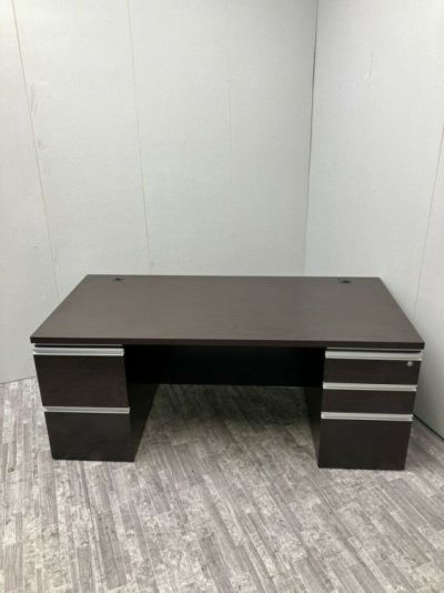 井上金庫役員室用1800両袖デスク 商品画像1