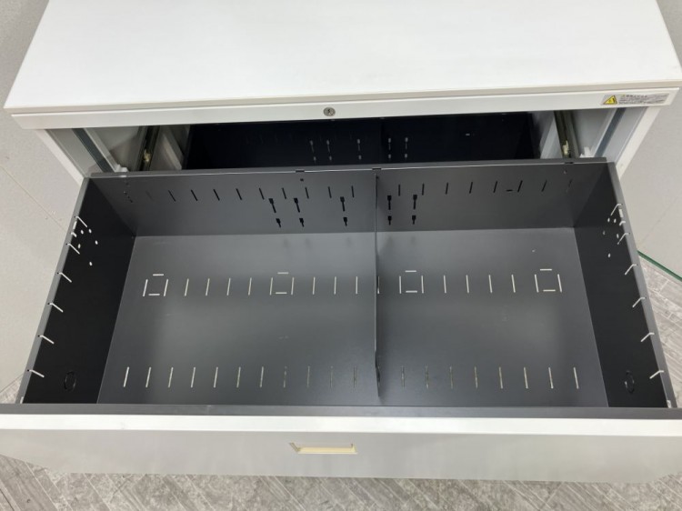 オカムラレクトラインシリーズ 天板付3段ラテラル書庫 商品画像6