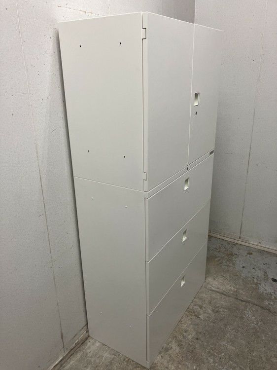 オカムラレクトラインシリーズ 両開きラテラル上下書庫 商品画像8