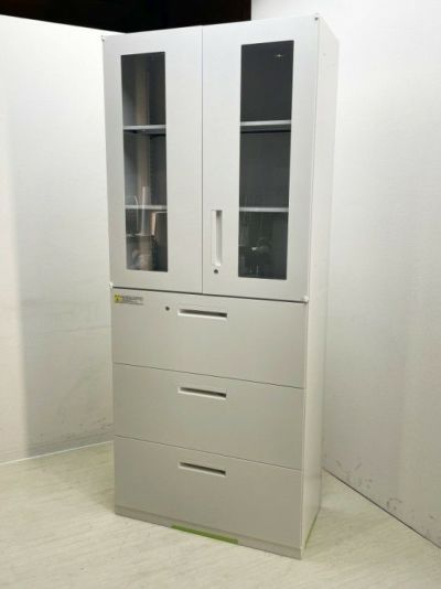 ウチダ（内田洋行）HS(ハイパーストレージ)シリーズ 両開きラテラル上下書庫 商品画像1