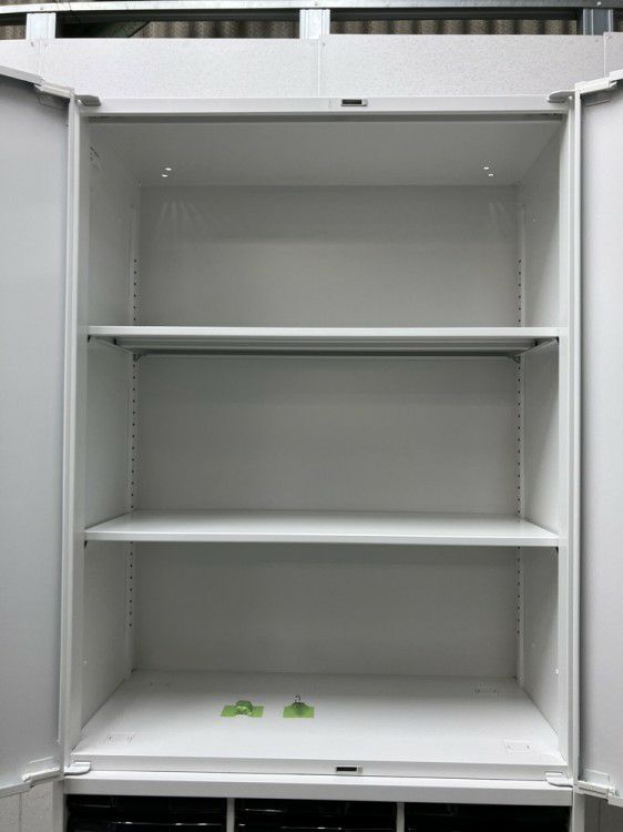 ウチダ（内田洋行）HS(ハイパーストレージ)シリーズ 両開きクリアケース上下書庫 商品画像3